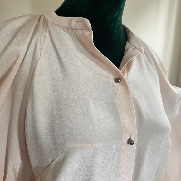 Roland Mouret Silk Haynes Women Top sz 6 Asymmetric Modern Statement Feminine - Picture 9 of 15